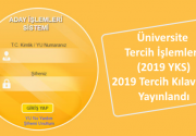 Üniversite Tercih İşlemleri (2019 YKS)