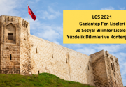 LGS 2021 Gaziantep Fen Liseleri ve Sosyal Bilimler Liseleri Yüzdelik Dilimleri ve Kontenjanları