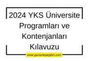 2024 YKS Üniversite Programları ve Kontenjanları